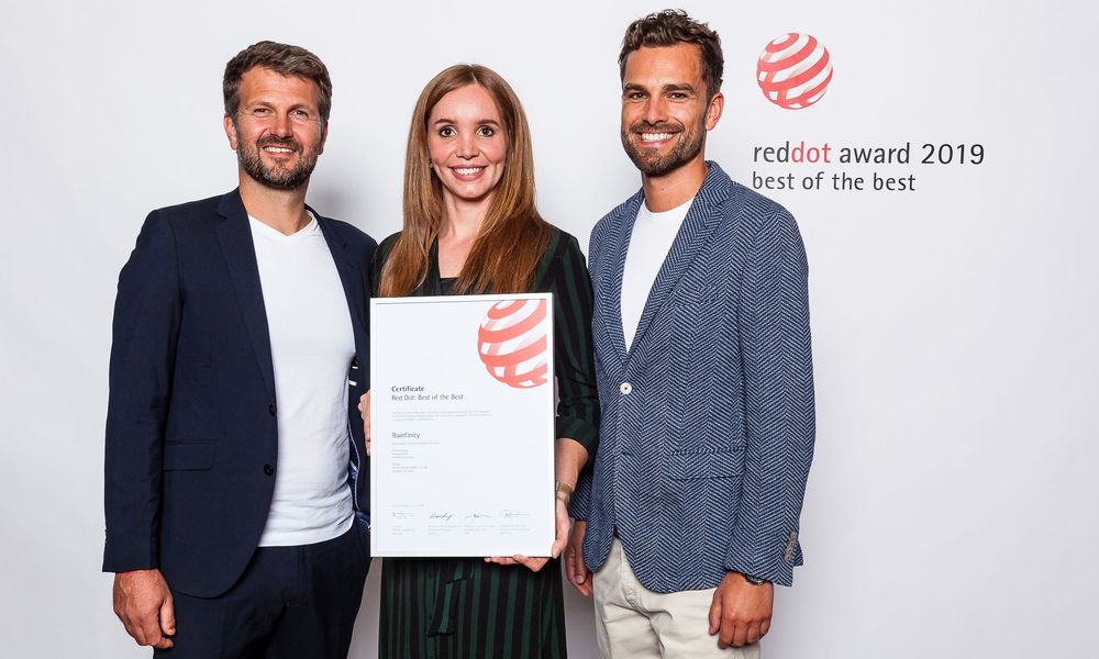 hansgrohe Rainfinity recibe el Red Dot Award